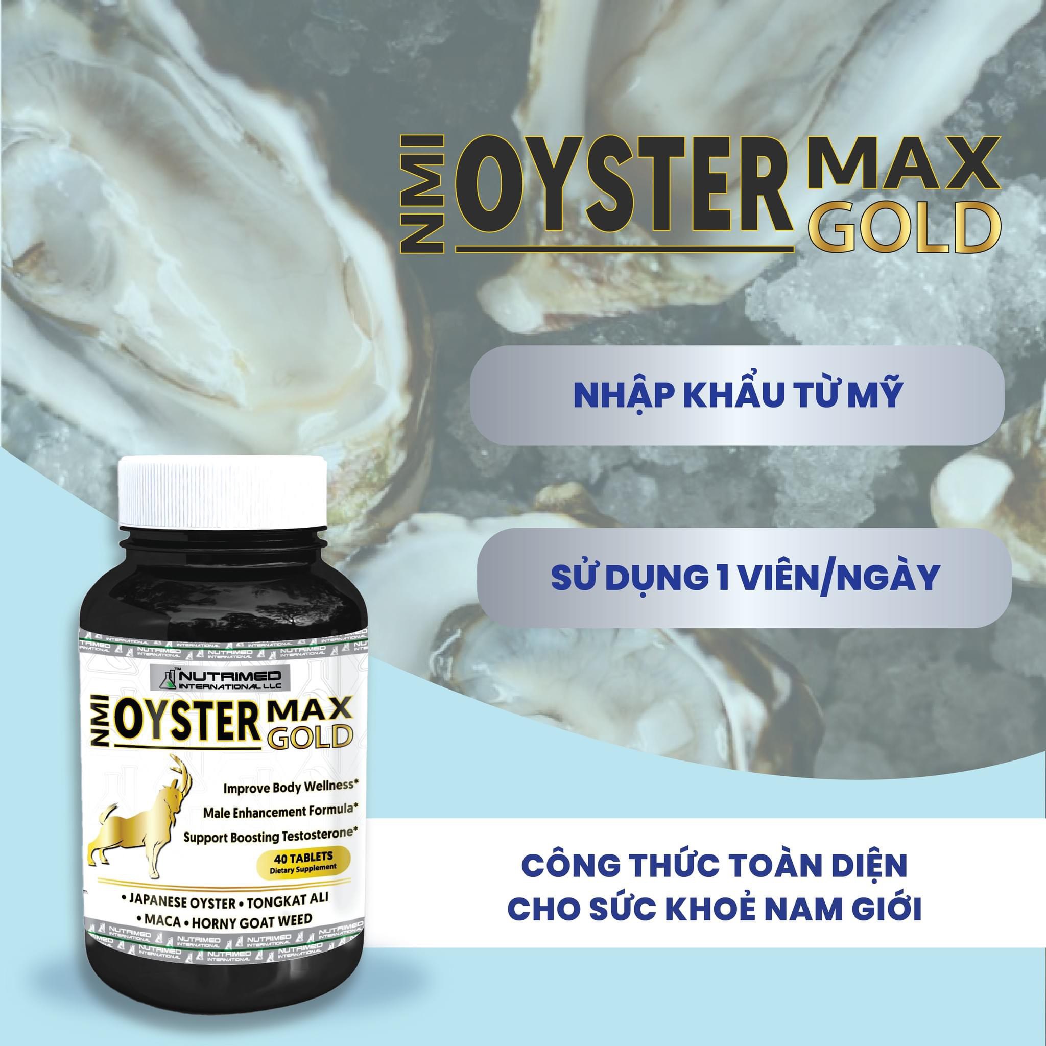 Viên Hàu Biển Nhật Bản Oyster Max Gold Bổ Thận Tăng Cường Sinh Lý Nam