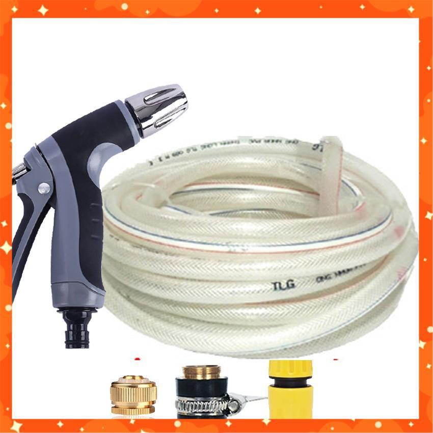 Bộ dây và vòi xịt rửa xe tưới cây tăng áp 15M 206817