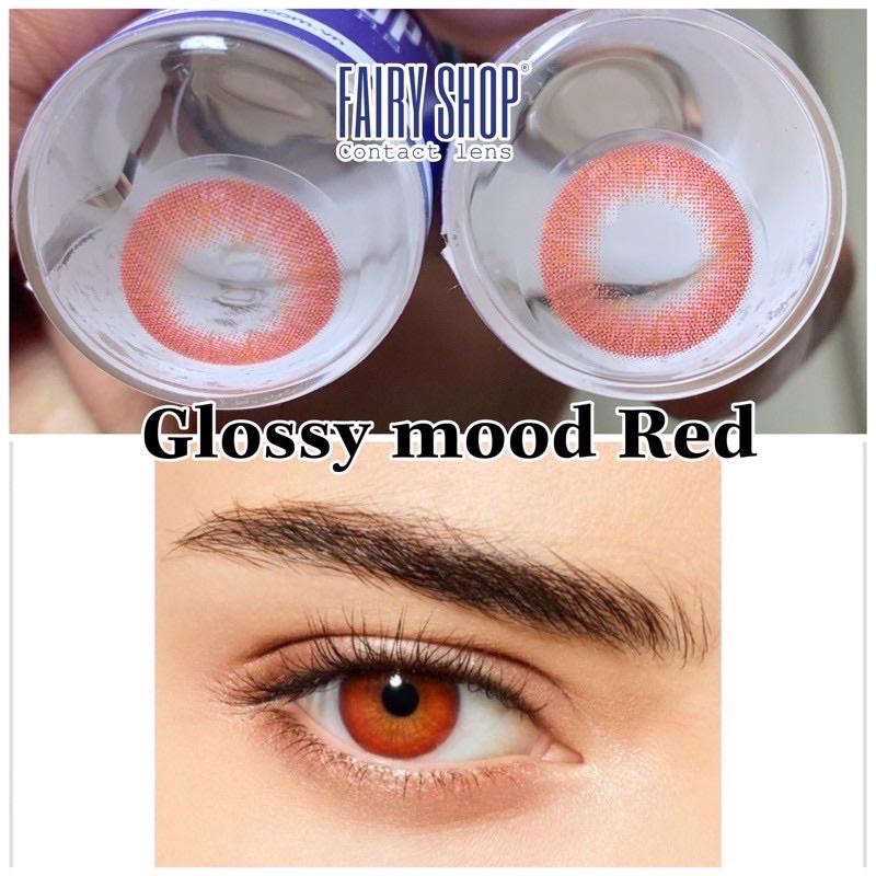 Áp tròng cosplay glossy red đỏ 14.0MM - Kính Áp Tròng FAIRY SHOP CONTACT LENS