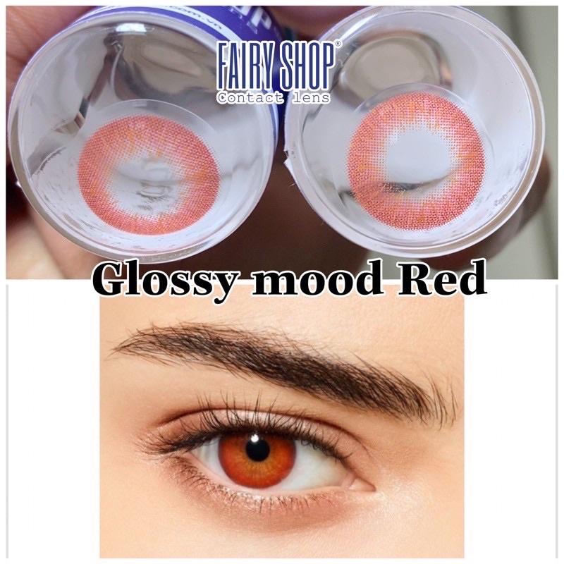 Áp tròng cosplay glossy red đỏ 14.0MM - Kính Áp Tròng FAIRY SHOP CONTACT LENS