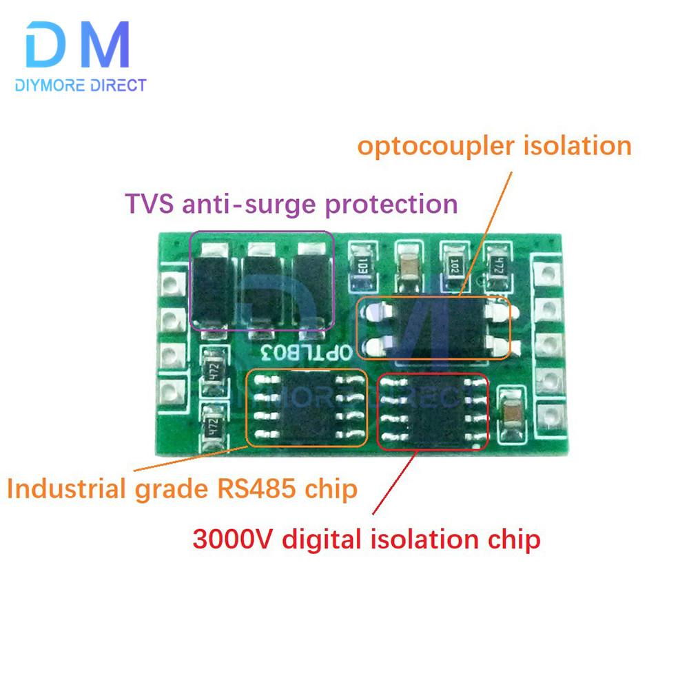 UART Bị Cô Lập Giao Tiếp Chống Sét Mô Đun Công Nghiệp RS485 Biến TTL232 Mô Đun Cho Arduino