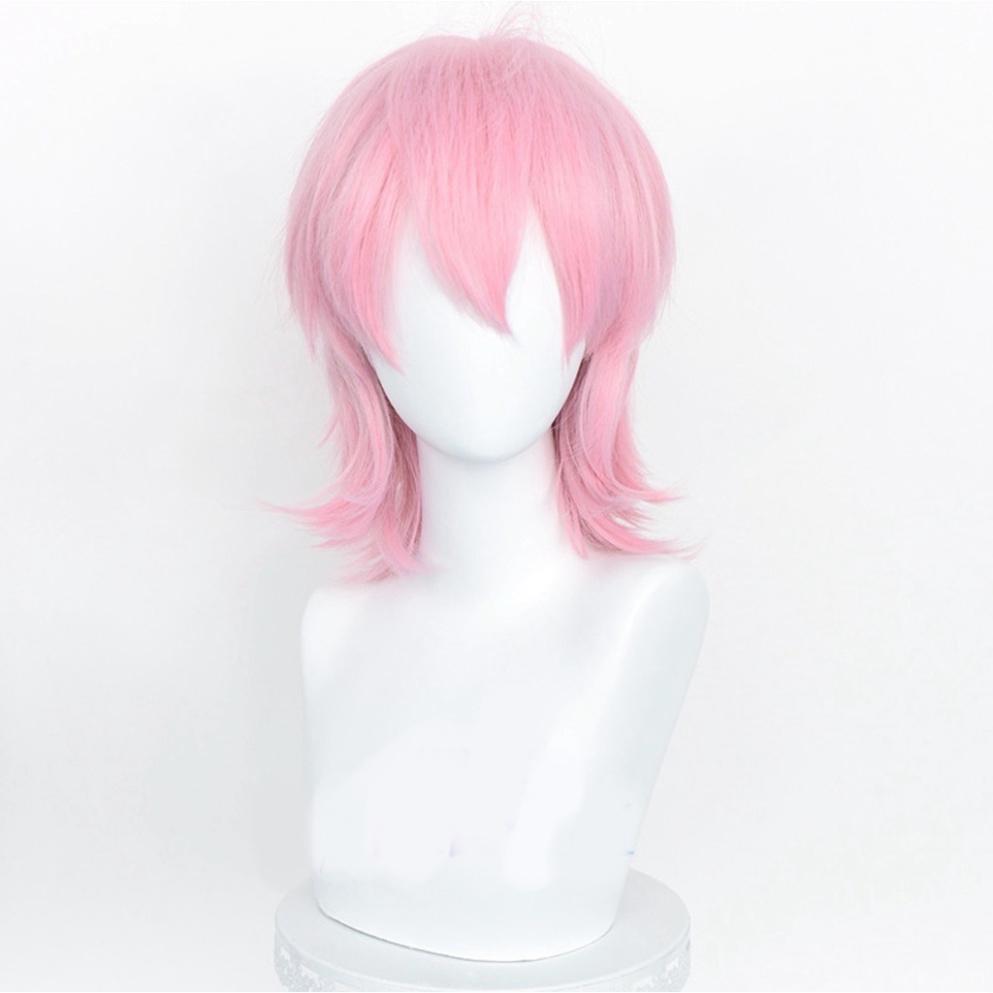 Nhều mẫu - Wig/tóc giả cosplay cơ bản nam xù mullet nam màu xanh, đỏ, tím, vàng, tím, hồng, cam