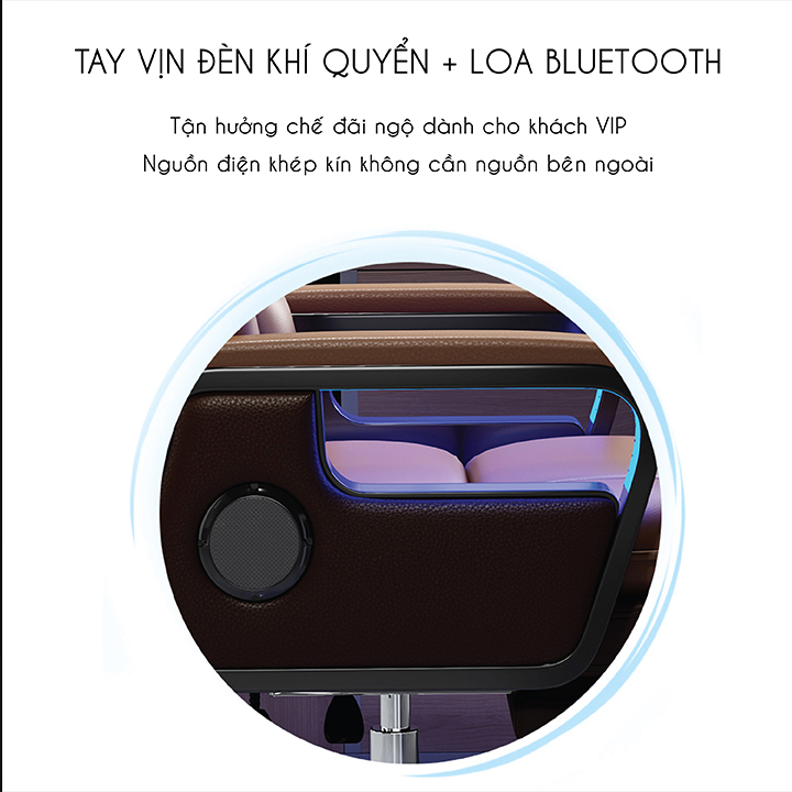 Ghế Boss Phong Cách Sang Trọng, Bọc Da PU Cao Cấp Có Âm Thanh Anh Sáng, Ghế Xoay Văn Phòng 360 Độ