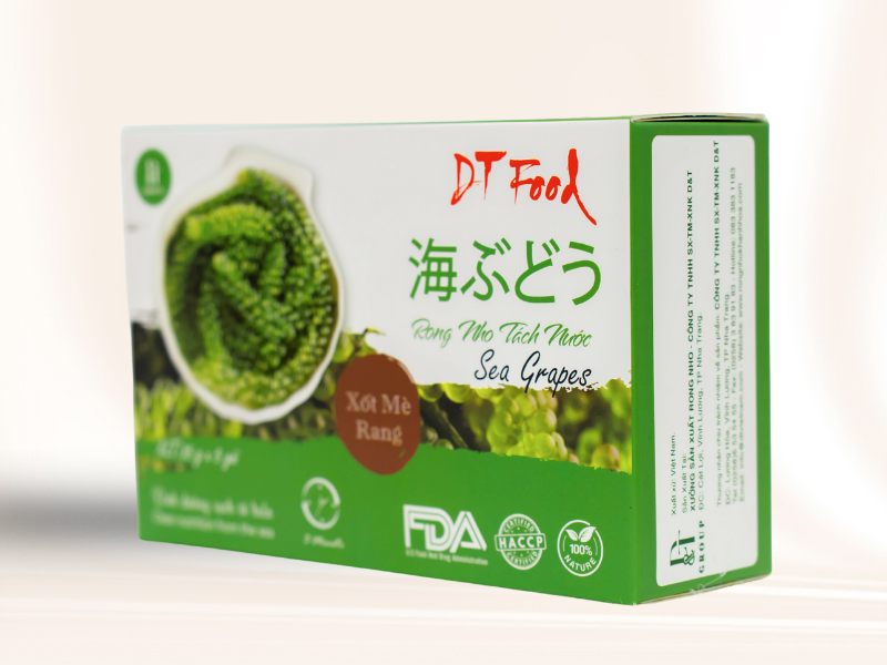 Rong Nho Tách Nước DTFOOD Hộp 175g (5 Gói x 35g) Giàu Dinh Dưỡng