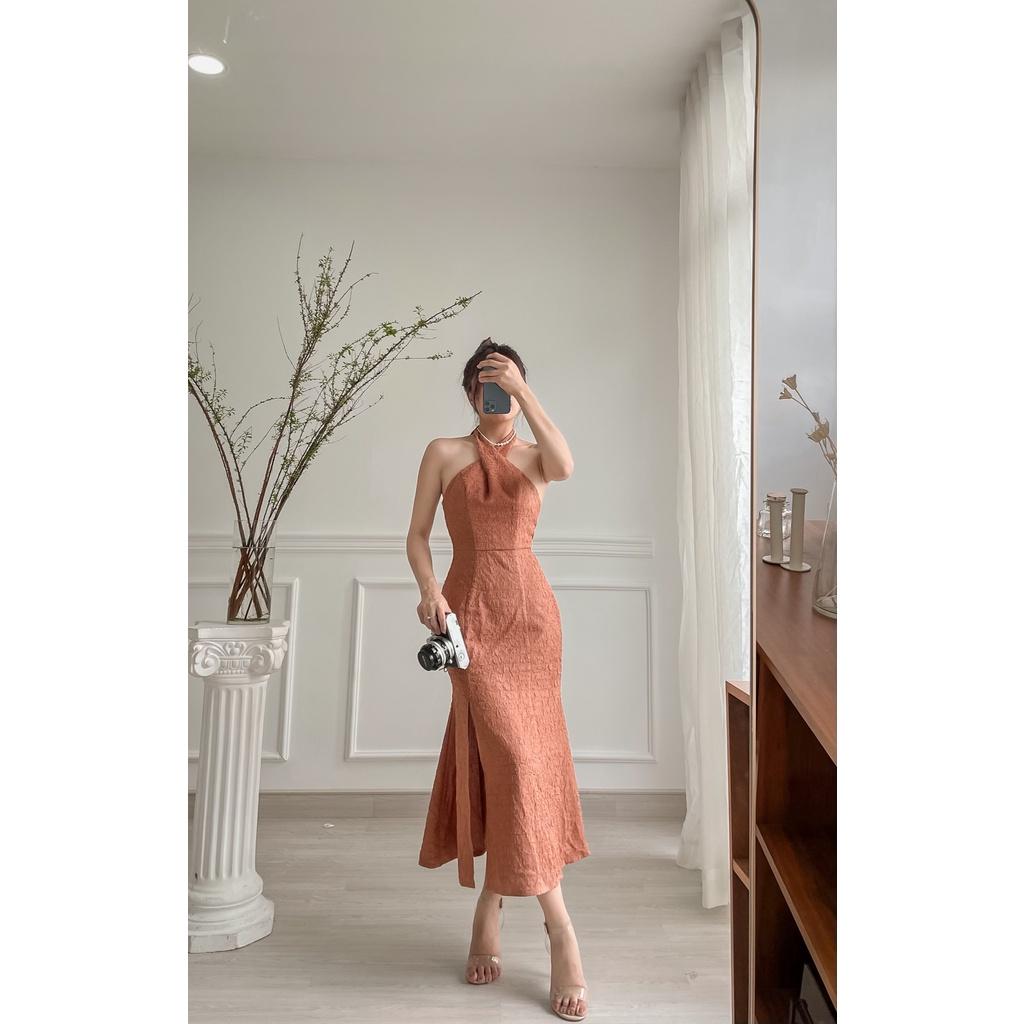 Lilac Dress | Đầm cổ yếm ôm body xẻ tà Story.clothes thời trang nữ