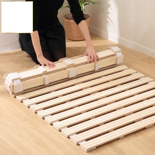 Giường Cuộn Trải Sàn Thông Minh - Gỗ Thông Mỹ - Mùi Thơm Tự Nhiên Nhiều Kích Thước Giúp Tiết Kiệm Không Gian Phòng