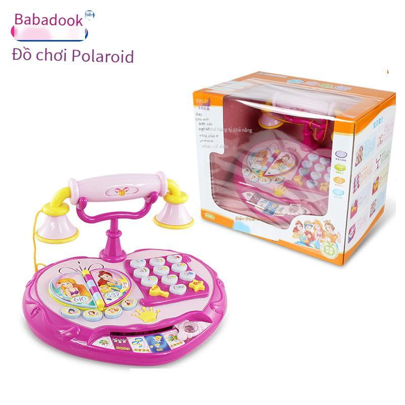 Giao hàng nhanh Polaroid Princess điện thoại đồ chơi đa chức năng câu chuyện giáo dục sớm máy tương tác giữa cha mẹ và con cái nhà chơi điện đồ chơi trẻ em