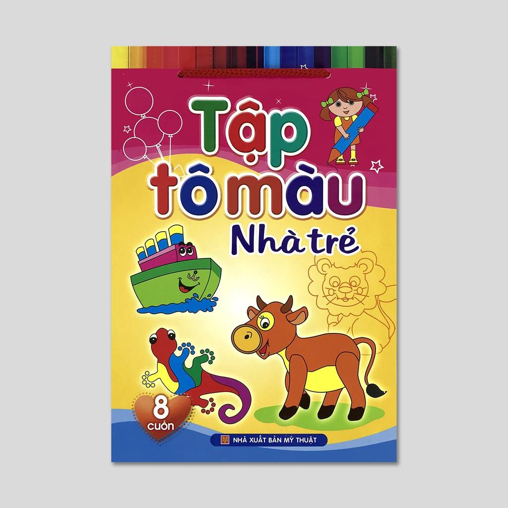 Sách: Tập tô màu nhà trẻ (Túi 8 cuốn) - B60 - TSMN