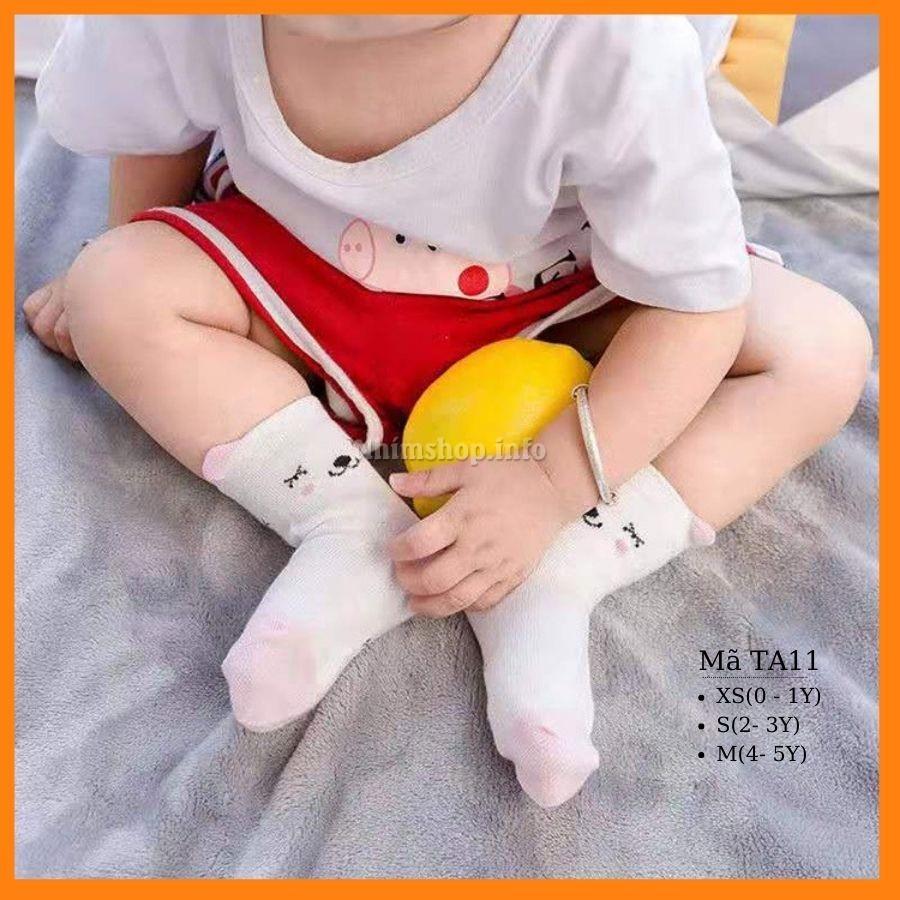 Tất cho bé trai bé gái cao cổ vớ phù hợp cho trẻ em 0 đến 5 tuổi cotton mềm mại điều hòa kháng khuẩn TA11