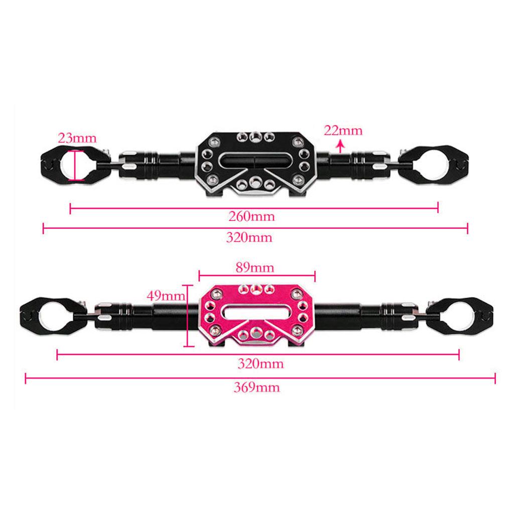 Motorcycle Strengthen Balance Handlebar Adjustable Cross Bar 7/8'' 22mm