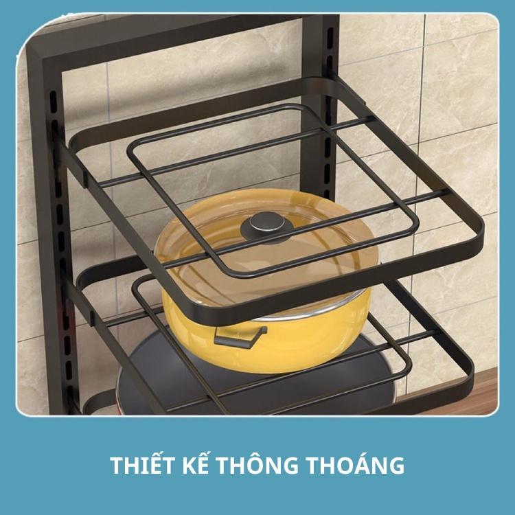 Kệ đựng xoong, nồi, kệ để đồ gầm tủ nhà bếp 3-4 tầng đa năng tiện lợi