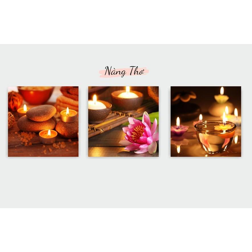 BỘ TRANH CỨNG 3 TẤM SPA THẨM MỸ PHUN XĂM_DECAL VIP