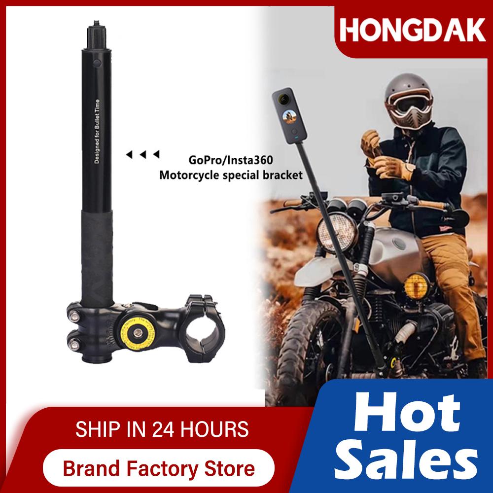 Xe máy Panoramic Monopad Monopcle Hidden Selfie Stick cho GoPro Max của cô ấy 11 10 9 One DJI Insta360 Phụ kiện camera hành động
