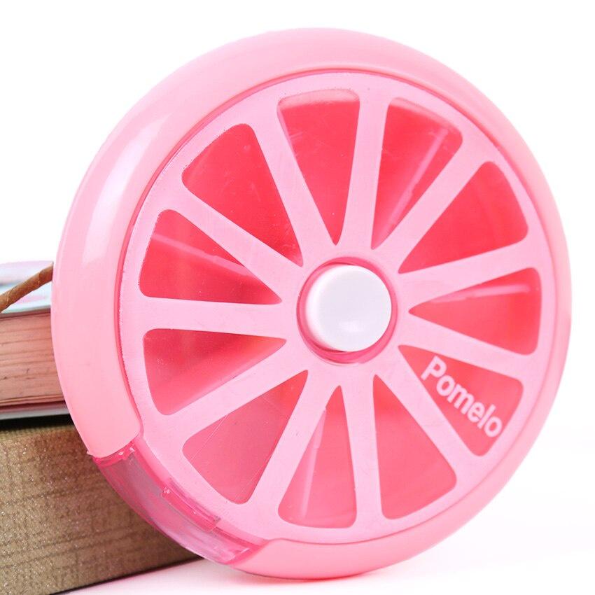 7 Day Pill Box Weekly Rotating Travel Pill Case Splitter Pill Organizer Portable Medicine Box Pill Container Health Care Tools
