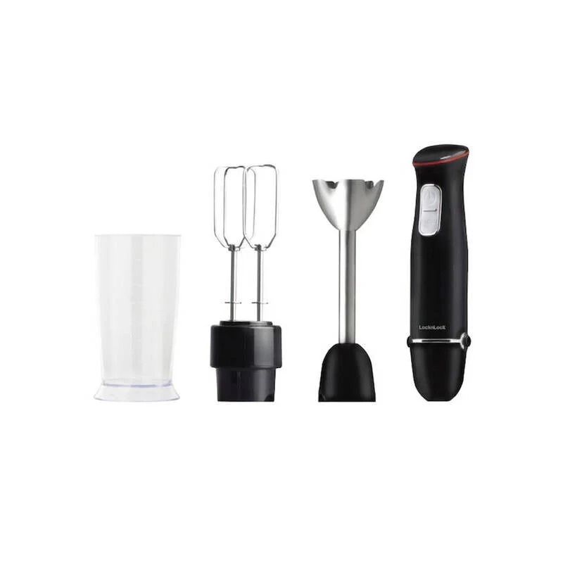 Máy Xay Cầm Tay Lock&Lock Đa Năng 2in1 Kiêm Đánh Trứng EJM516BLK, Màu Đen, Hàng Chính Hãng - JoyMall