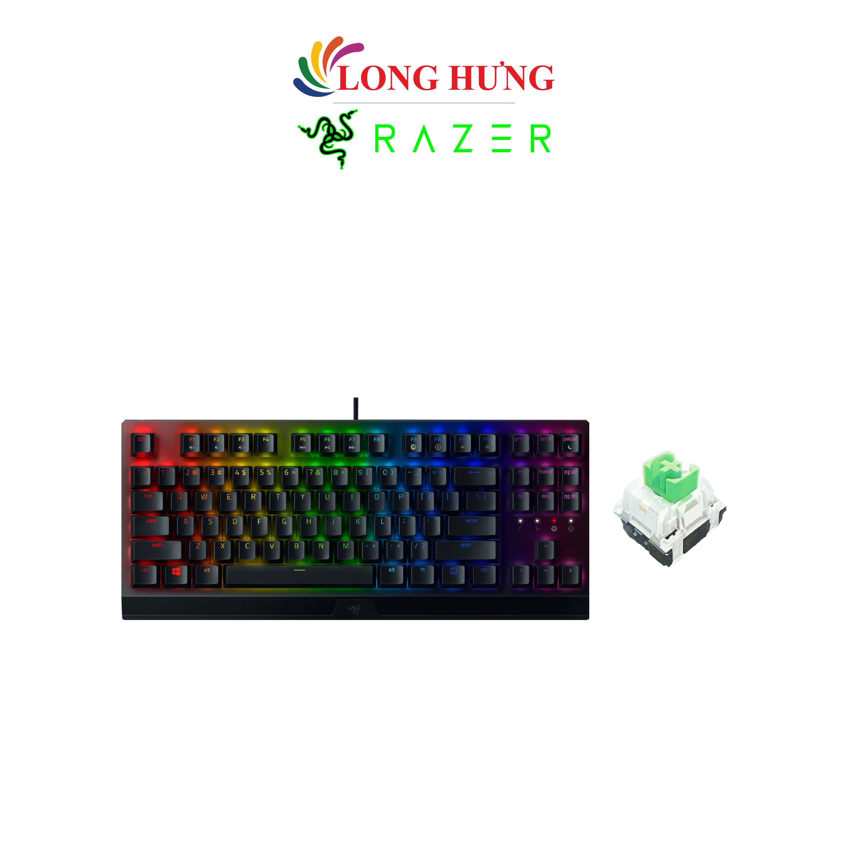 Bàn phím cơ có dây Gaming Razer BlackWidow V3 Tenkeyless - Hàng chính hãng