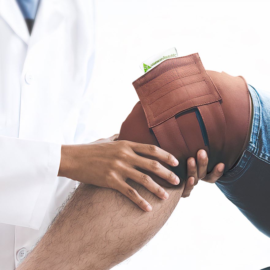 Đai Chườm Khớp Gối Dược Hỗn Hợp NAM NGUYÊN DƯỢC Làm nóng bằng Vi sóng - Nam Nguyên Dược