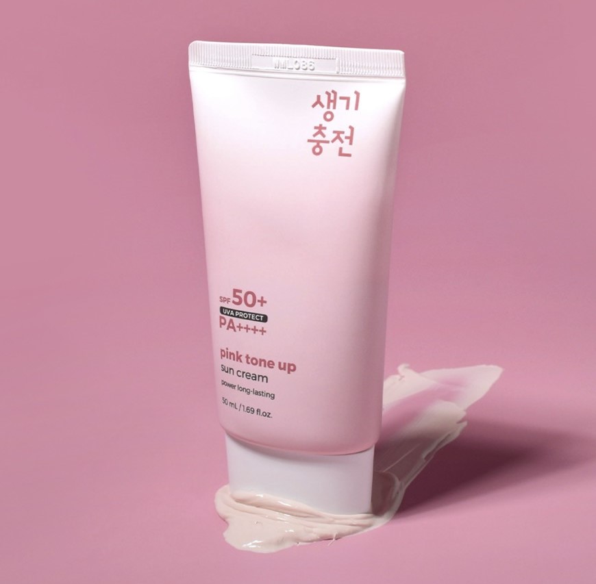 Kem chống nắng Pink Tone Up Sun Cream Prettyskin 50ml (mẫu mới)