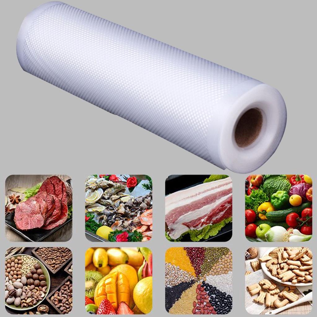 Túi hút chân không thực phẩm một mặt nhám,1 cuộn túi nhám dài 500cm