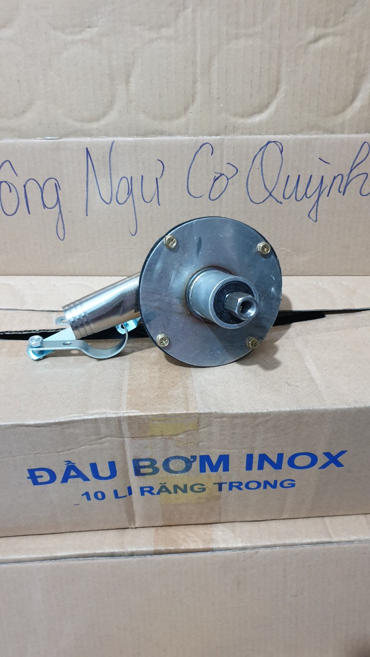 Đầu bơm nước INOX gắn máy cắt cỏ