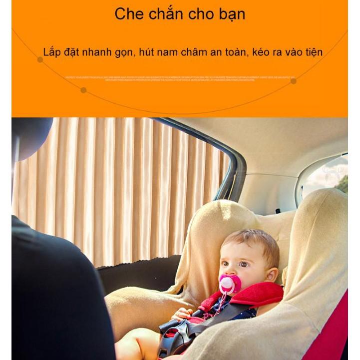 Rèm chống nắng hút nam châm trên xe ô tô