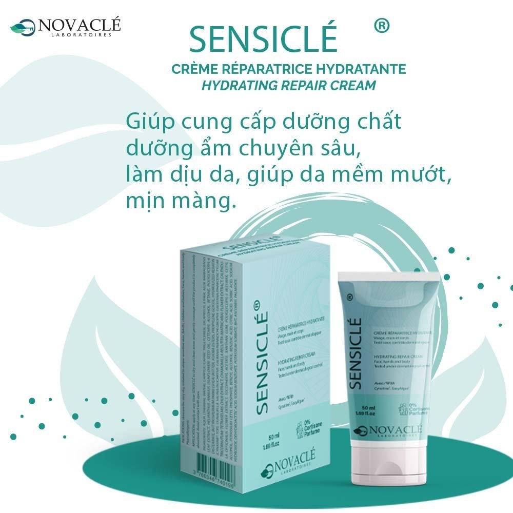 Kem Dưỡng Ẩm Cho Mọi Loại Da Sensiclé - Crème Réparatrice Hydratante