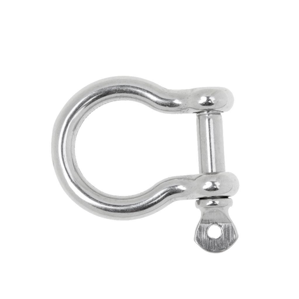4-5pack Marine Boat Chain Rigging Bow Shackle Captive Pin 304 Stainless Steel