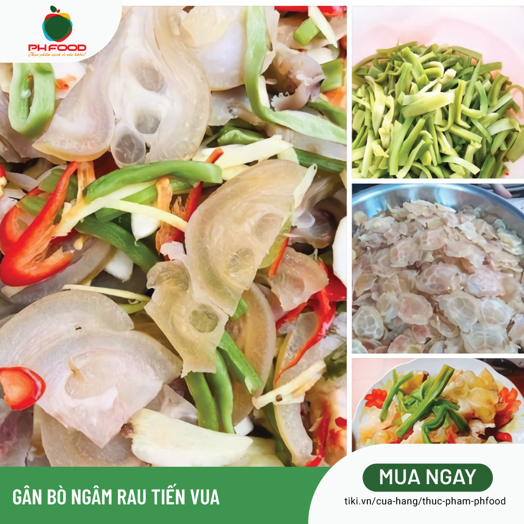 - Gân Bò Ngâm Rau Tiến Vua Ăn Liền - 1 Hộp