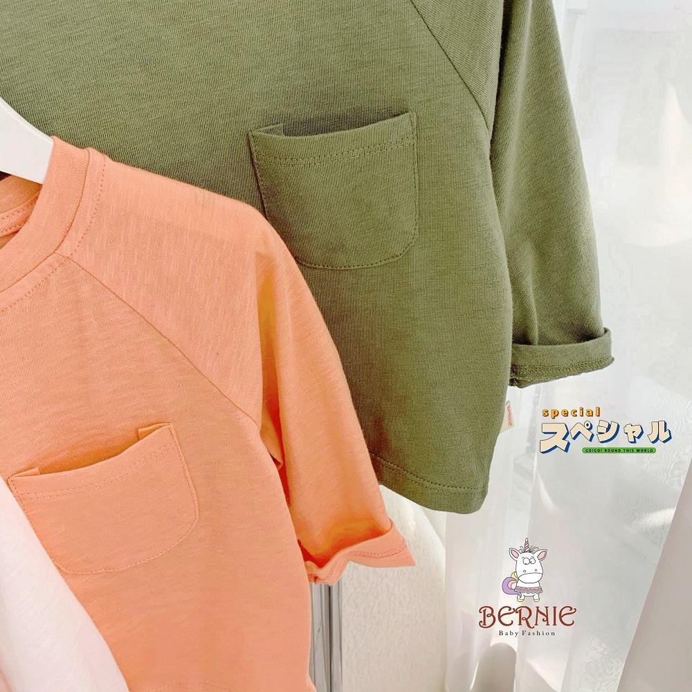 Áo phông dài tay, áo thun unisex cho bé trai gái , chất liệu cotton mềm mại màu trắng, đen, cam, rêu