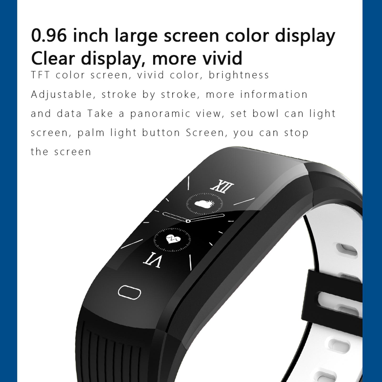 Smart Watch for Android and iOS Phones Smartwatch Fitness Tracker 0.96 Inch Touch Screen Sleep Monitor for Men Women Compatible with iOS Android