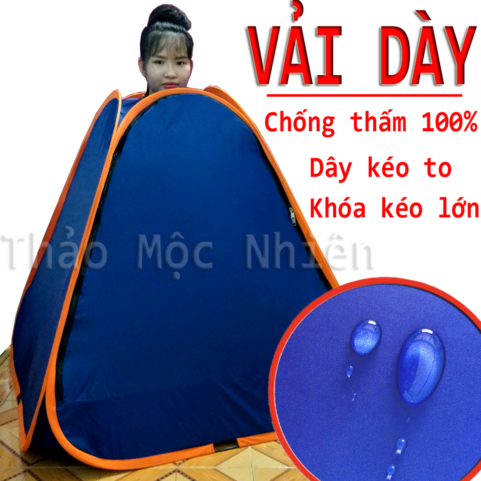 Lều xông hơi DÀY tự bung, khung cao cấp Siêu bền, chống thấm 100% (lều chui đầu