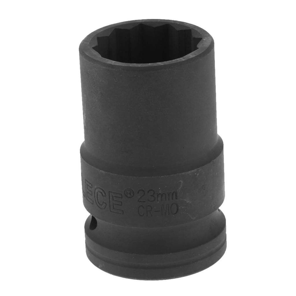 3/4" Square Drive 12 Point Deep Impact Socket 23mm