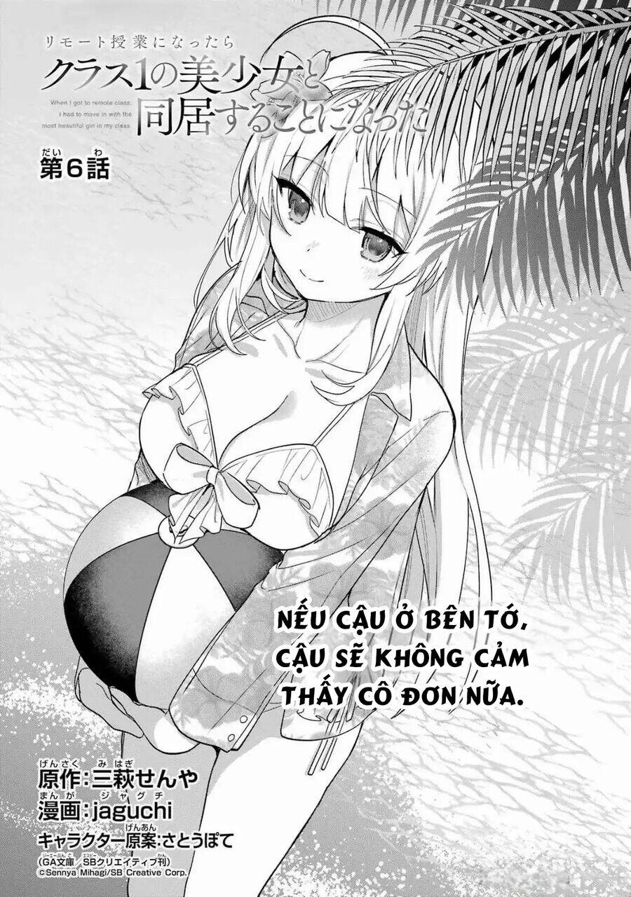 sau khi chuyển sang học online, tôi đành phải chuyển sang sống chung với cô nàng xinh đẹp nhất lớp chapter 6 6