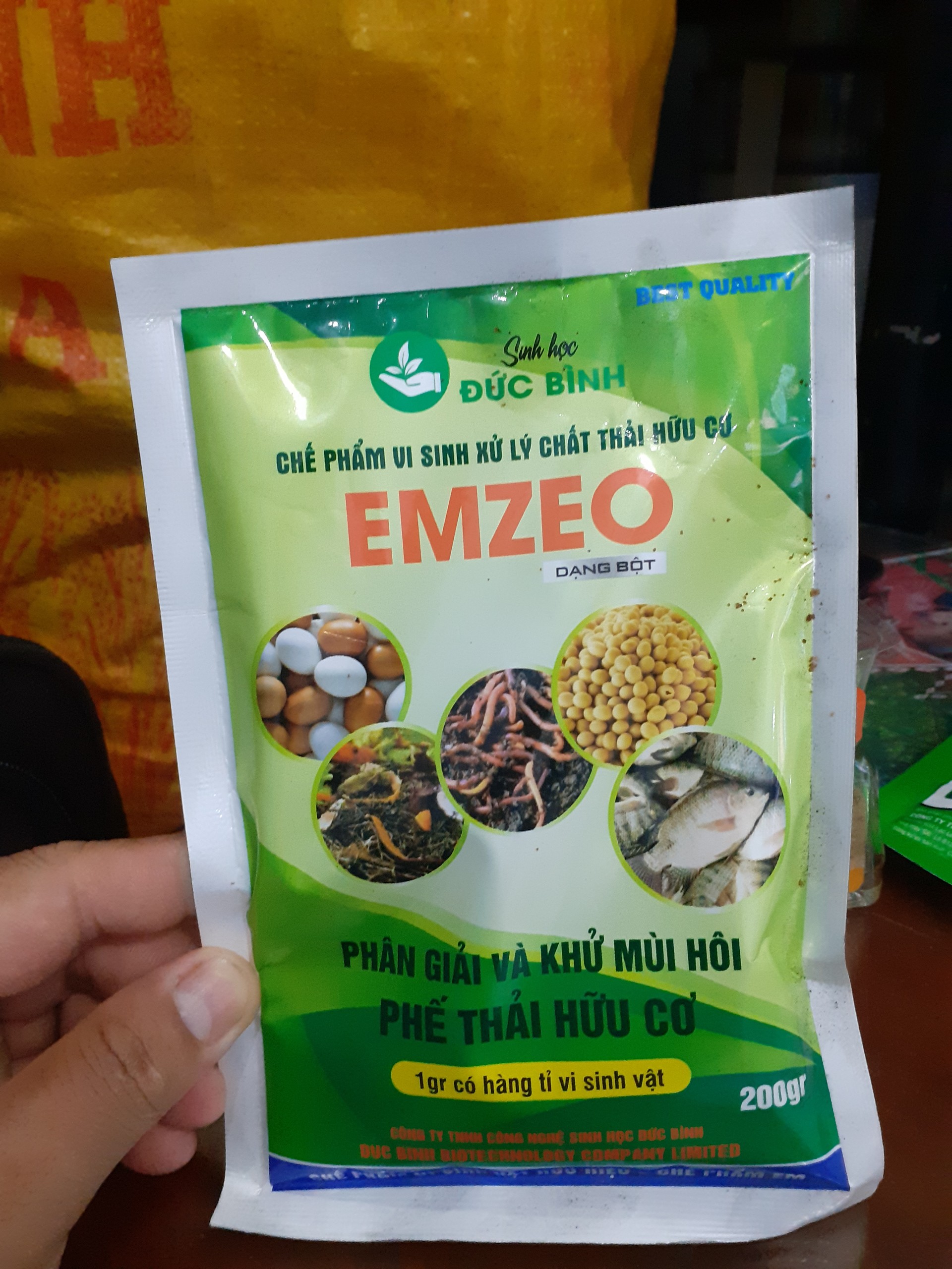 Chế phẩm EMZEO – chế phẩm vi sinh xử lý chất thải hữu cơ