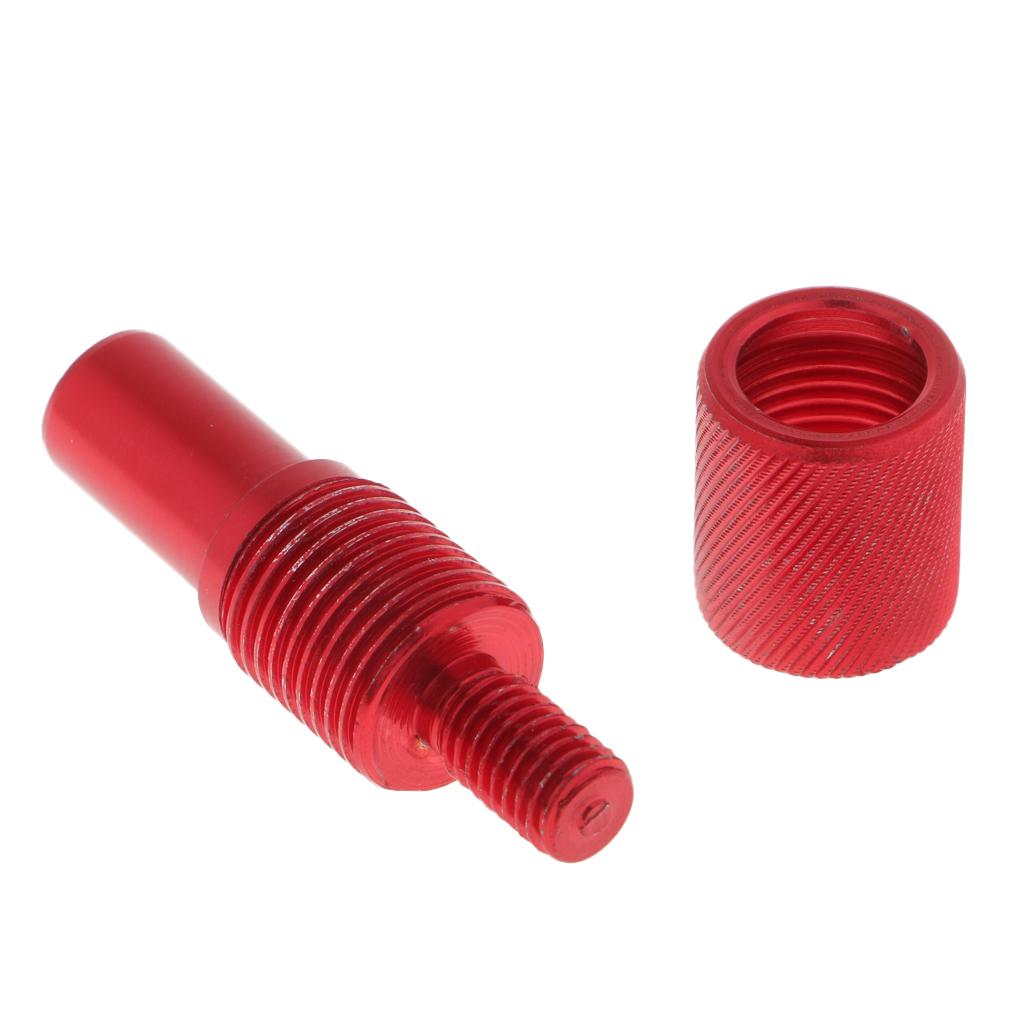 Fishing Landing Net Connector Fishing Rod Thread Quick Release Adapter Red