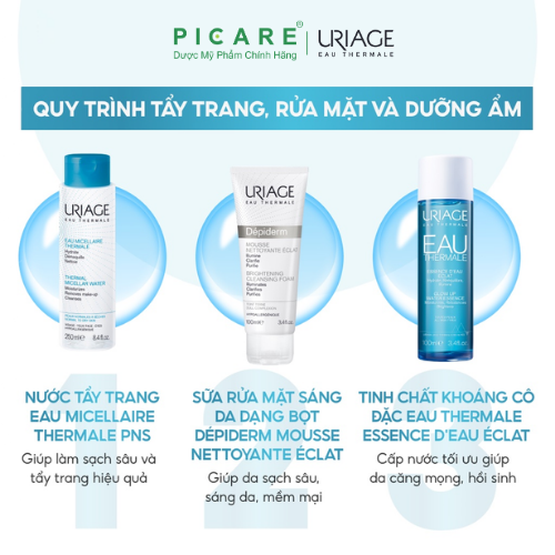 Tinh Chất Khoáng Cô Đặc Dưỡng Ẩm Và Phục Hồi Chuyên Sâu Uriage Eau Thermale Essence D'eau Eclat 100ml