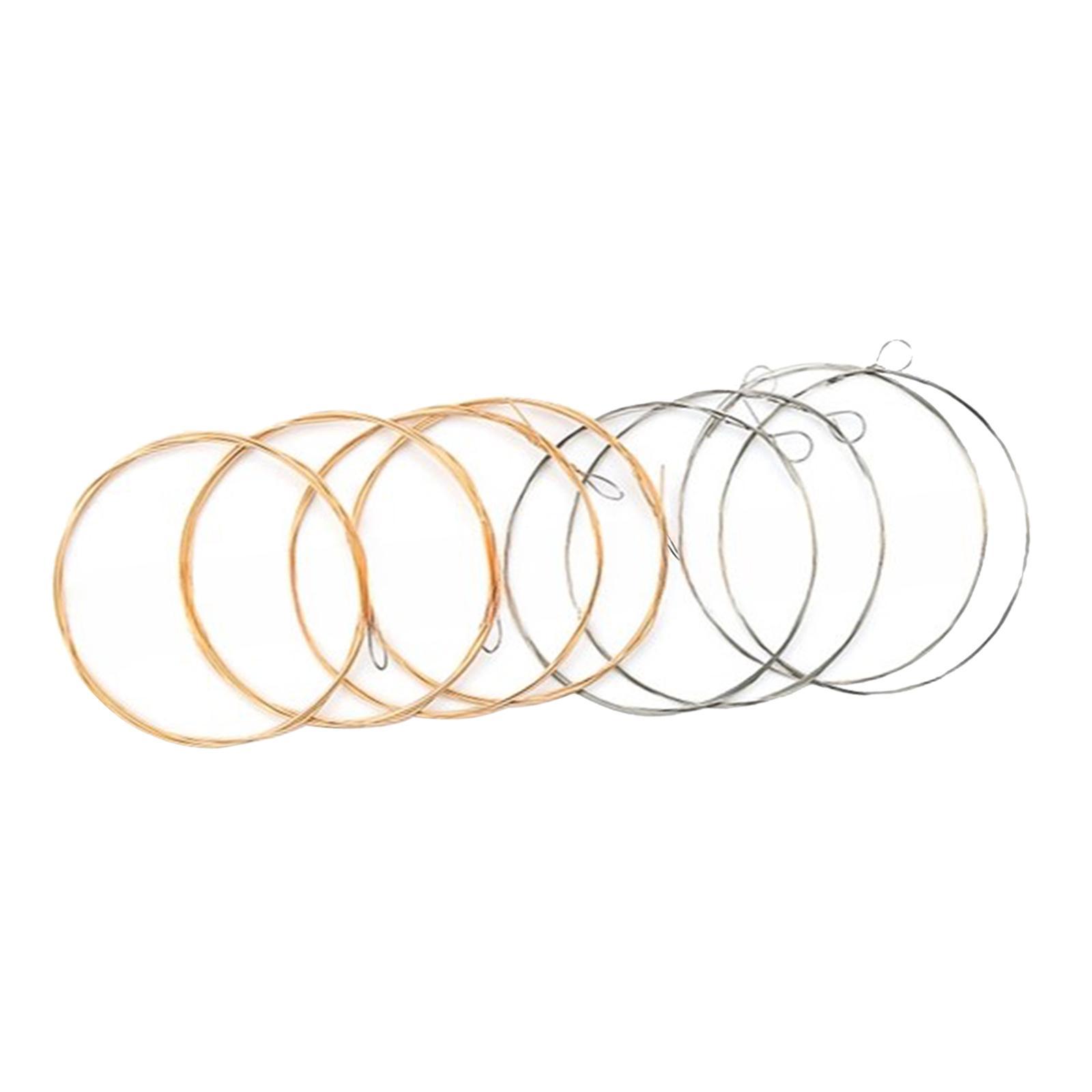8 Pieces Mandolin Strings Set D-4TH Direct Replaces Mandolin Parts Replacement Easy Installation
