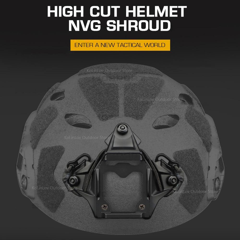 Chiến Thuật Quân Đội Mũ Bảo Hiểm Tầm Nhìn Ban Đêm Gắn Nhanh Cao Cắt Mũ Bảo Hiểm NVG Tấm Vải Liệm Cho MICH AF OPS M-LOK Airsoft Mũ Bảo Hiểm Color: HL-ACC-55 G