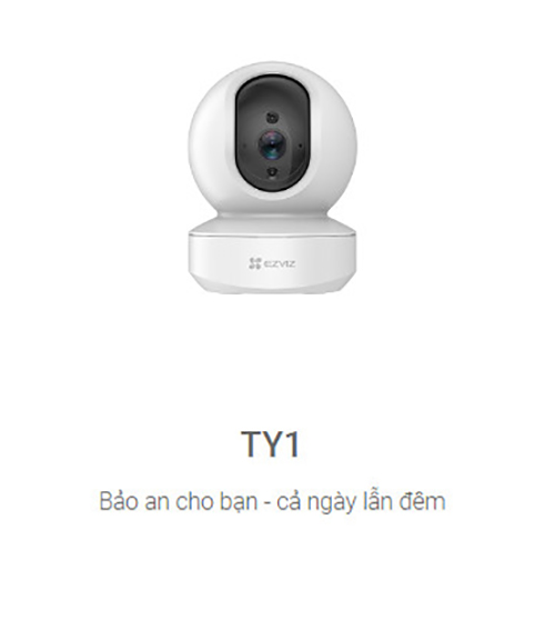 Camera IP Wifi Trong Nhà EZVIZ TY1 2MP 1080p - Hàng Chính Hãng - Thẻ 32G