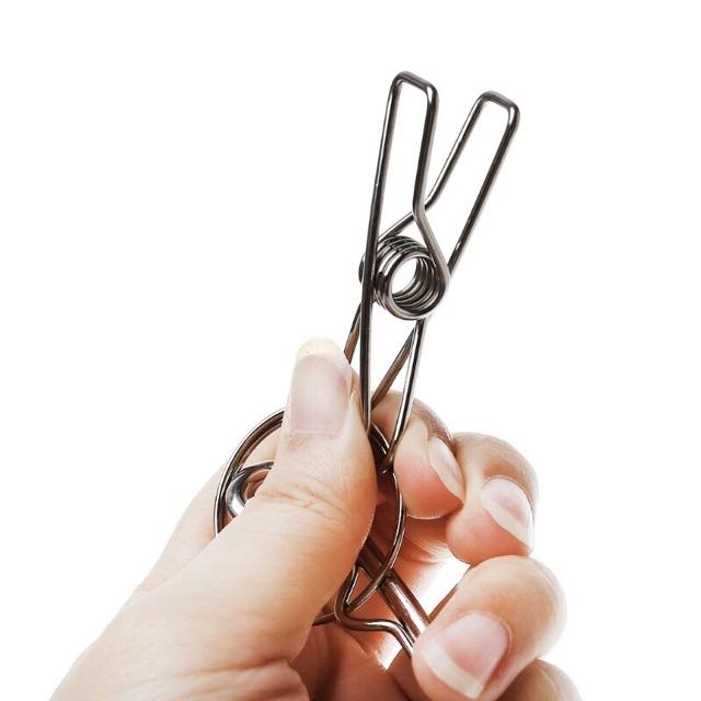 Móc Inox phơi quần áo có 10 kẹp tiện lợi