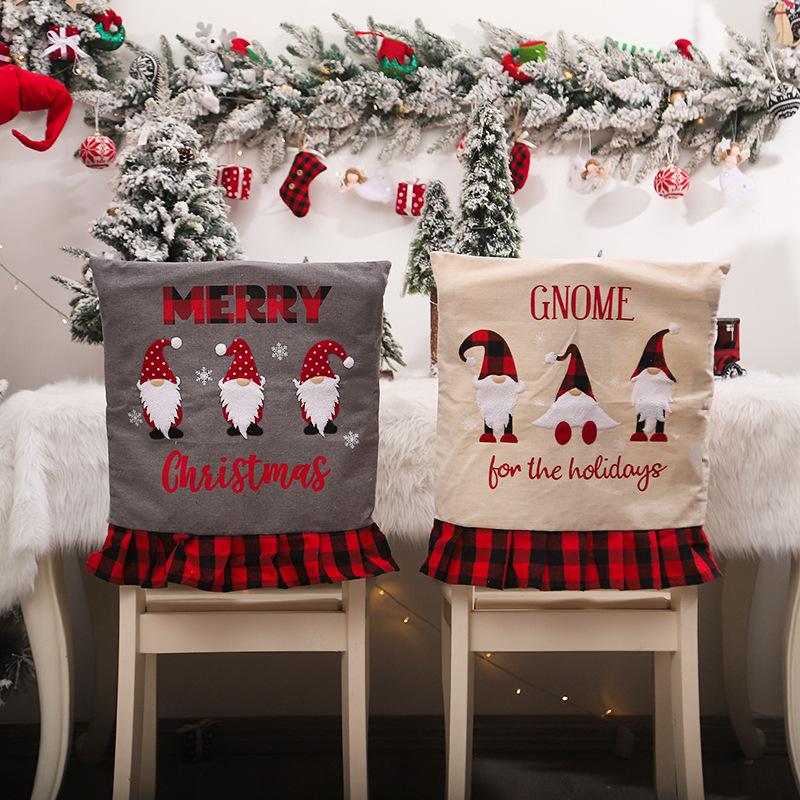 Chiếc Áo Bọc Ghế Giáng Sinh Trang Trí Nội Thất Ông Già Noel Bọc Ghế