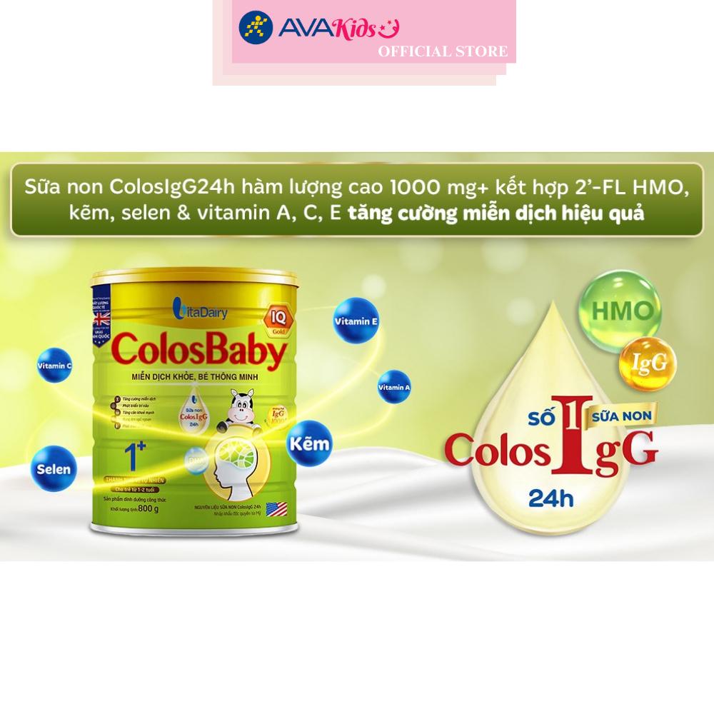 Sữa Bột Colosbaby IQ Gold 1+ 800g - Lon - Hàng chính hãng