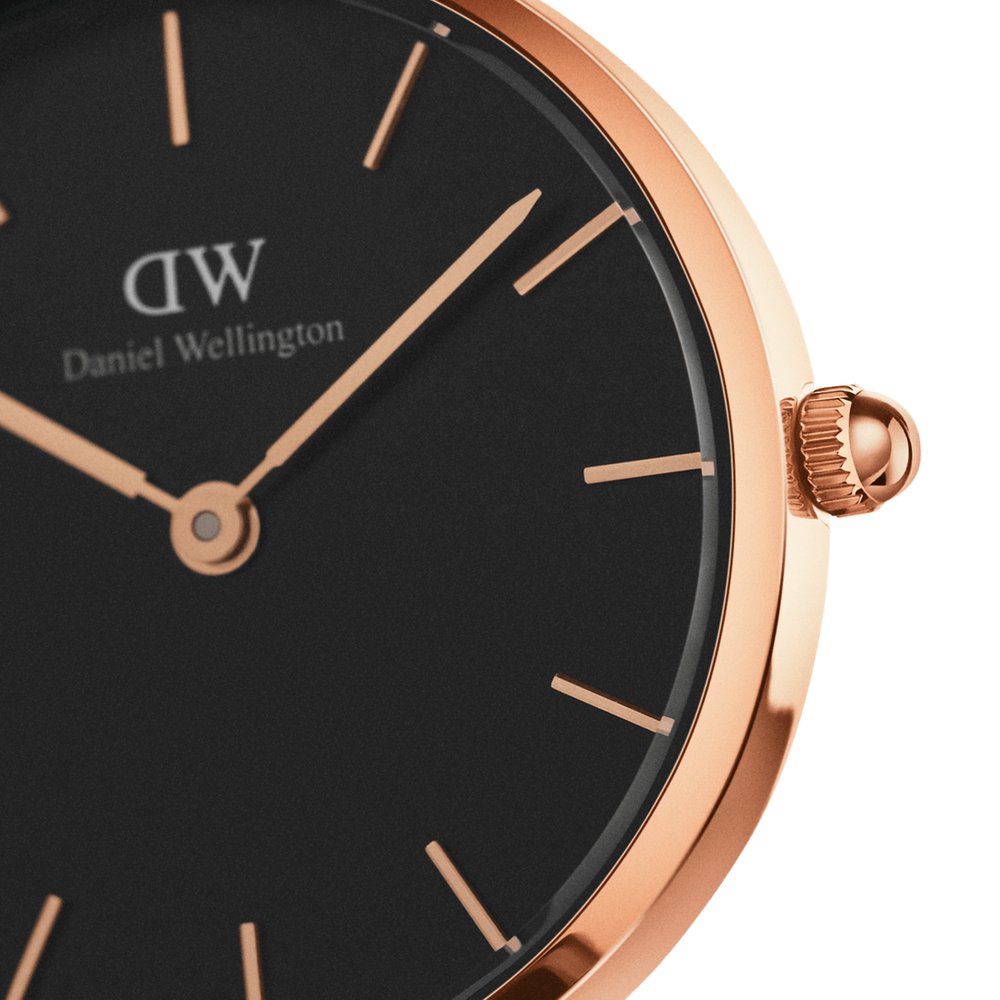 Đồng hồ nữ DANIEL WELLINGTON PETITE MELROSE BLACK 28MM DW00100217