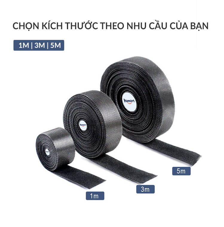 Băng Dính Gai Velcro Quấn Dây Sạc Điện Thoại Tai Nghe Dán Thu Gọn Dây Điện Đa Năng Sáng Tạo