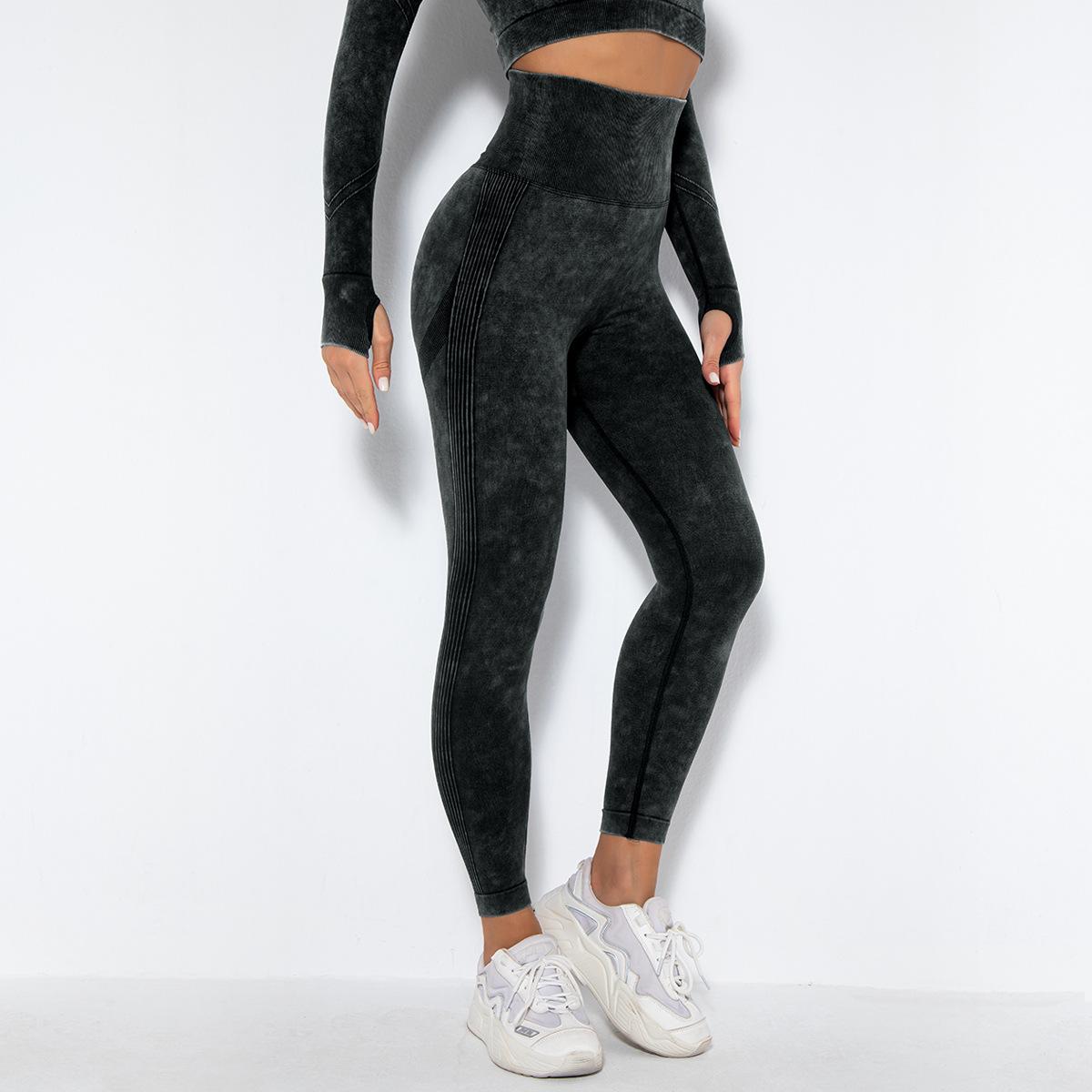 Áo Tập Yoga Thể Thao Chạy Bộ Thể Thao Co Giãn Nâng Thể Dục Quần Legging Liền Mạch Thể Thao Tập Gym Tập Thể Dục Quần Sóc