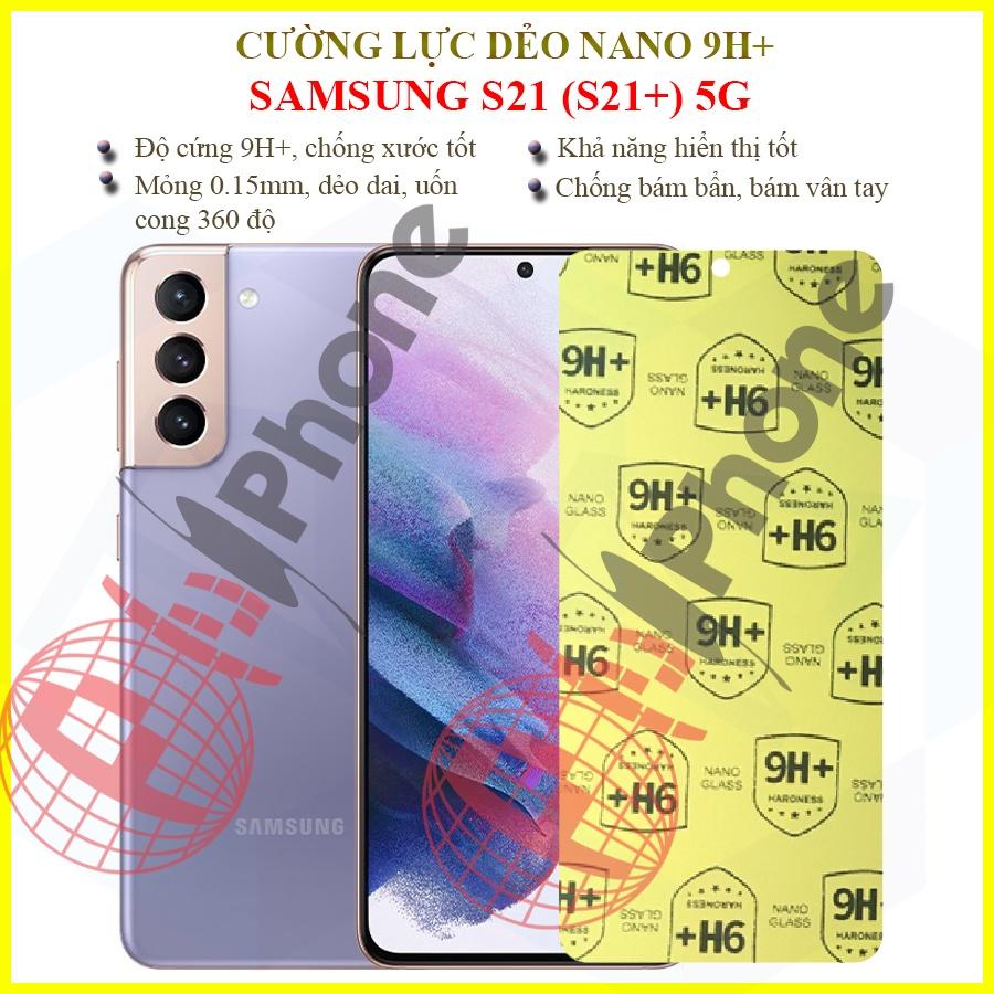 Dán cường lực dẻo nano dành cho Samsung S21 5G, S21+ 5G