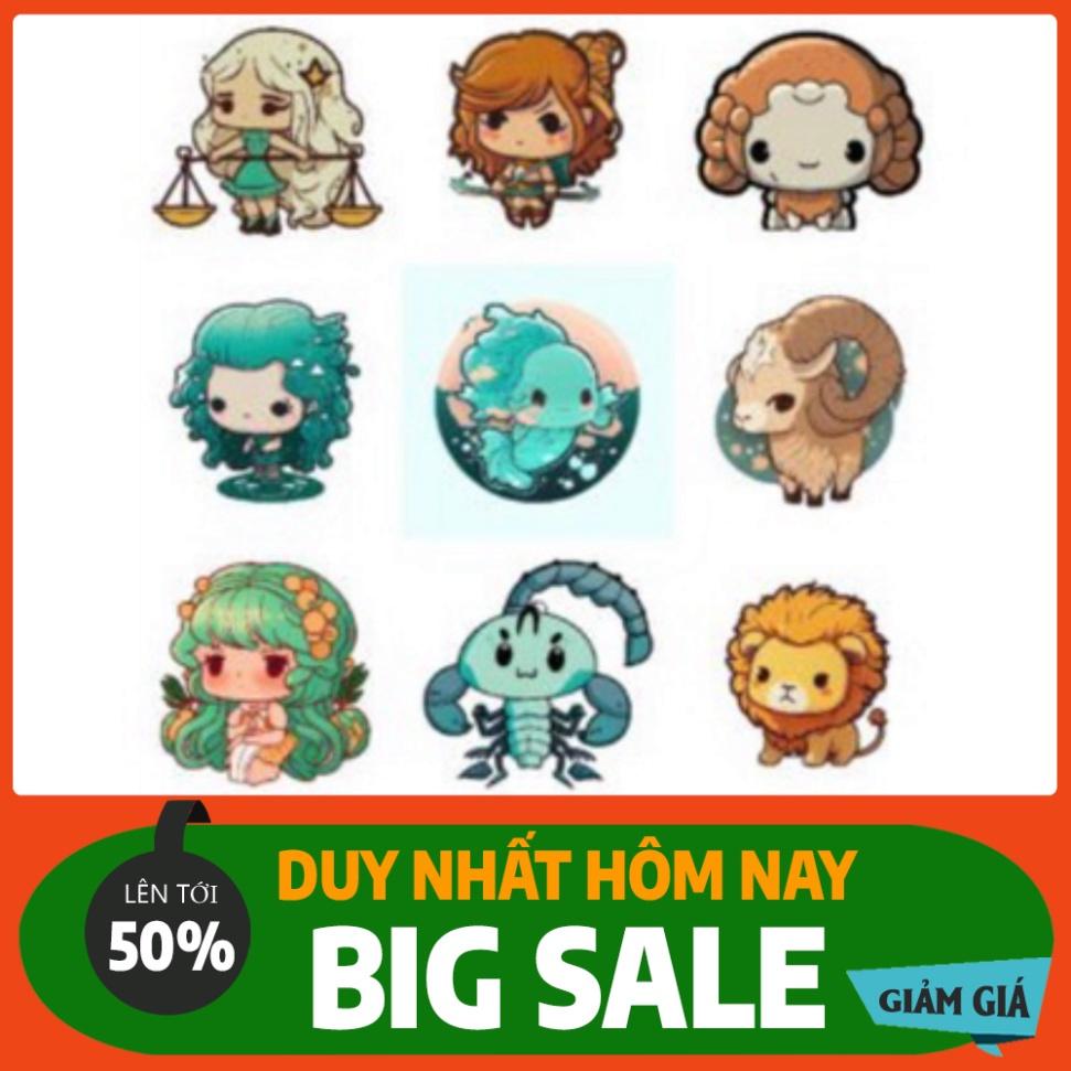 Combo 10 sheet sticker dán đồ chơi cực xinh xắn, phù hợp cho sổ tay, laptop, mũ bảo hiểm và vali.