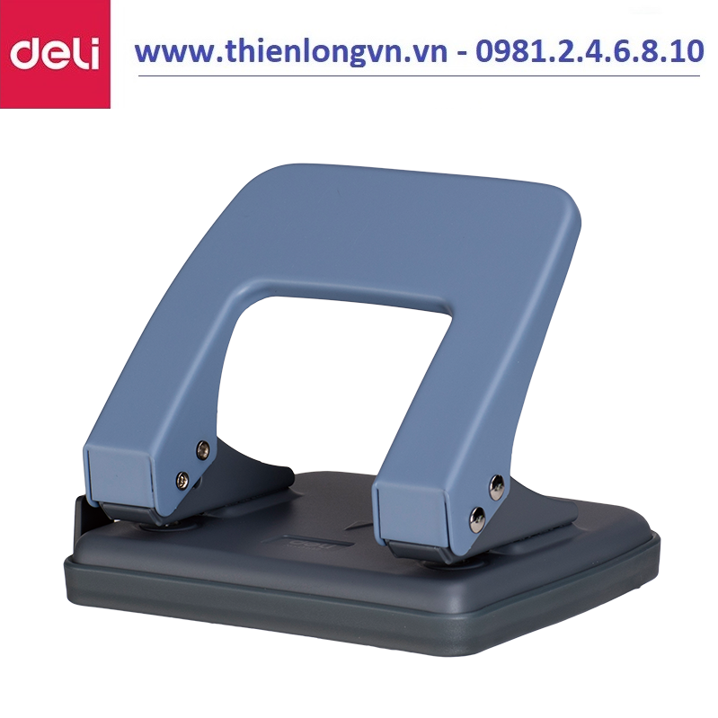 Máy đục lỗ 20 tờ Deli - E0102 màu xanh ghi