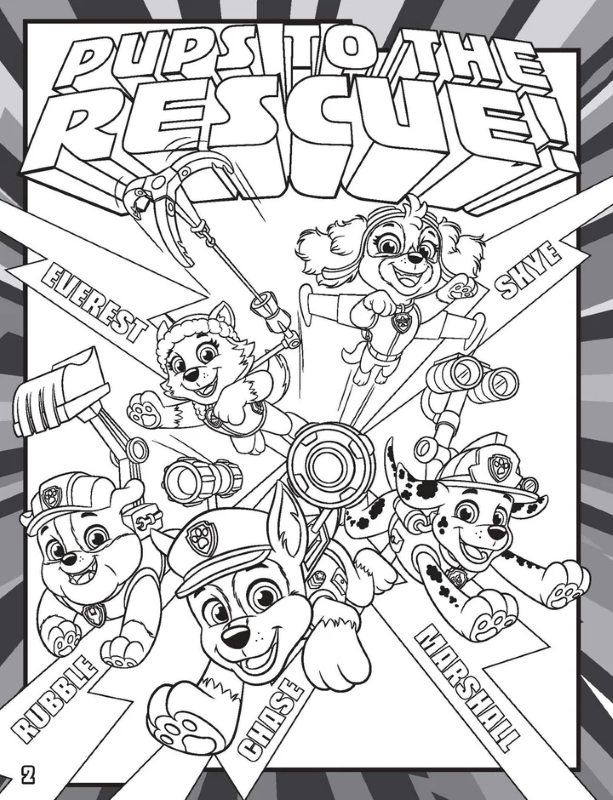 Sách Paw Patrol - Mega Colouring Book - To The Rescue!