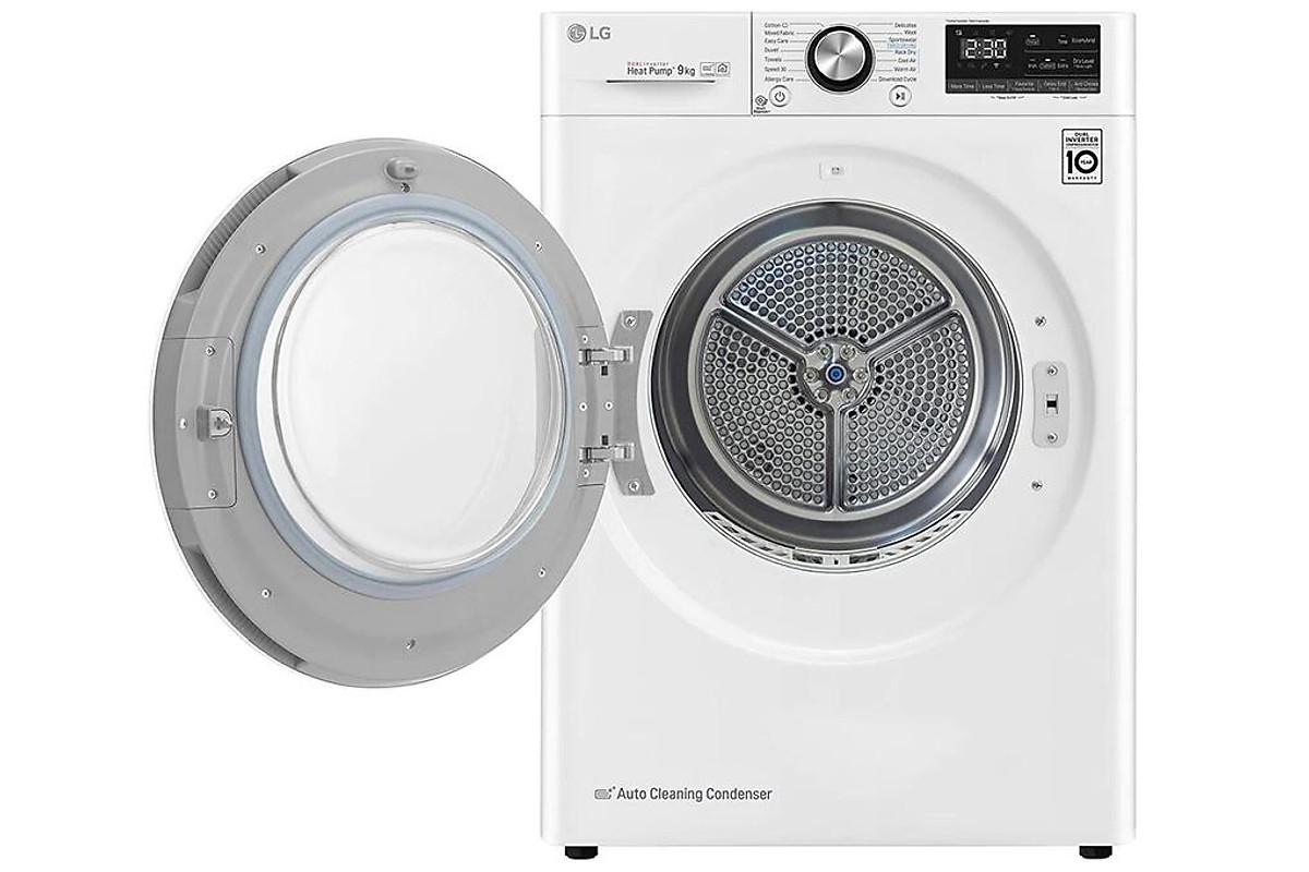 Máy sấy bơm nhiệt LG 9 Kg DVHP09W - Hàng chính hãng - Giao HCM